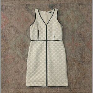Ann Taylor Polka-Dot Painterly Sheath Dress Size 6